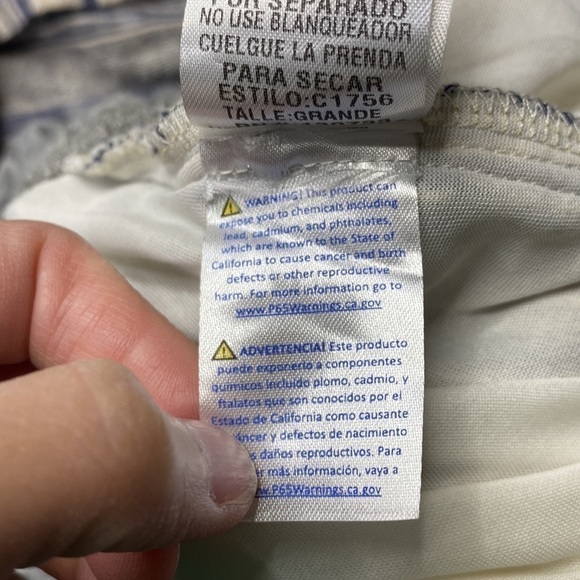 Umgee Striped Jumpsuit Blue Gray Size Large - Picture 9 of 9